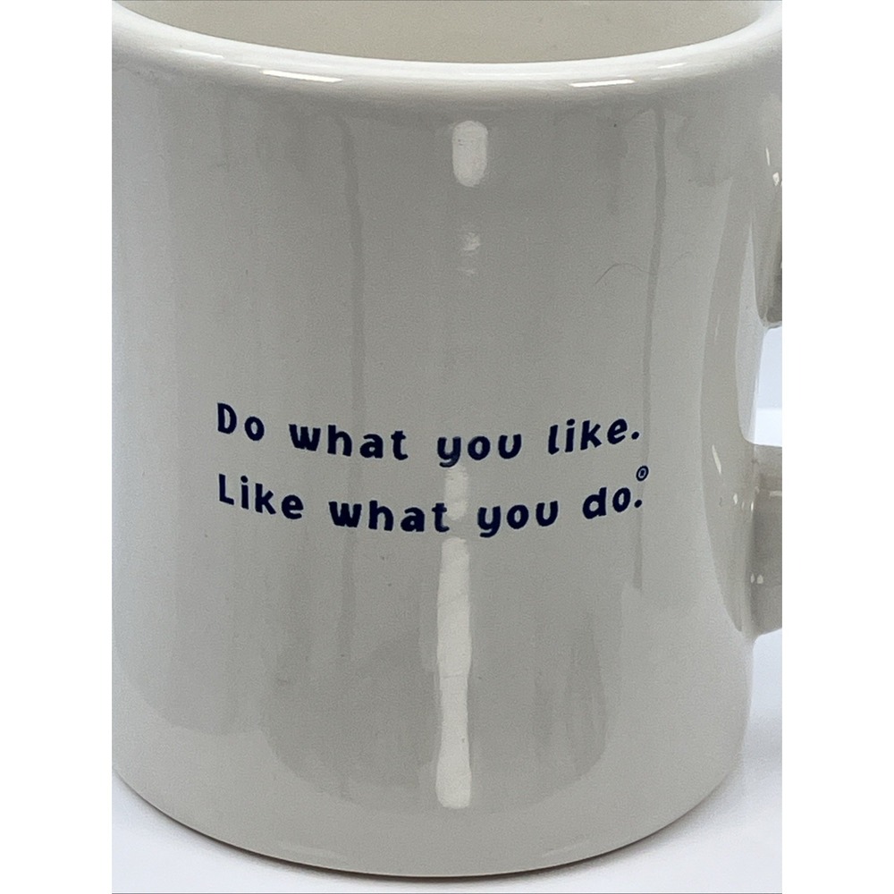Life is Good Coffee Mug Diner Style Heavy Classic Cup Logo "Do what you like" - Picture 2 of 10